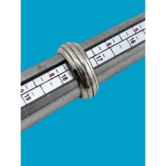 Brighton 925 Sterling Silver Basket Weave Band Ring Size 7 - Picture 9 of 9